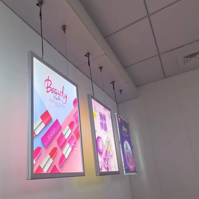 LED双面发光灯箱橱窗广告牌超薄铝合金LED双面LED广告灯箱