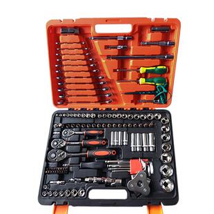 汽保维修组套工具121件套机修组合套筒扳手动工具箱套筒扳手