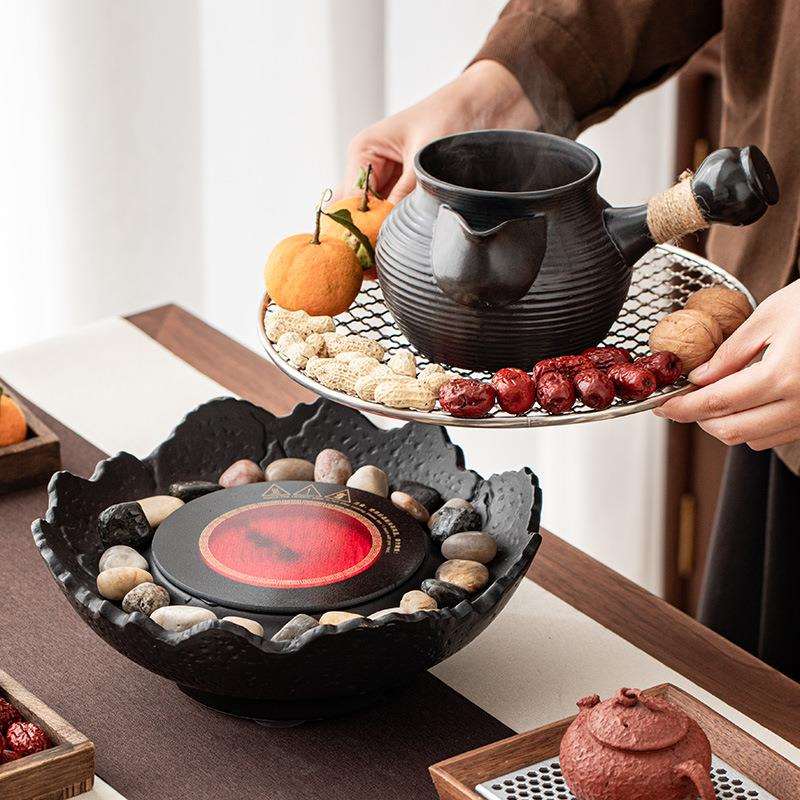 围炉煮茶电陶炉煮茶器套装家用网红烤茶煮茶器煮茶炉陶瓷罐罐茶壶