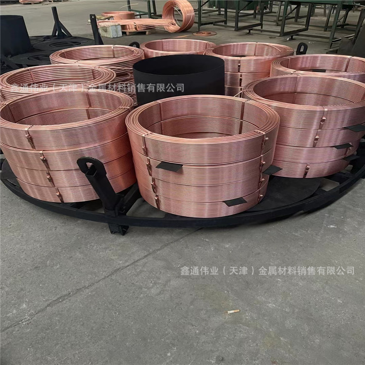 T2紫铜盘管 薄壁紫铜管TP2换热器螺纹管毛细管