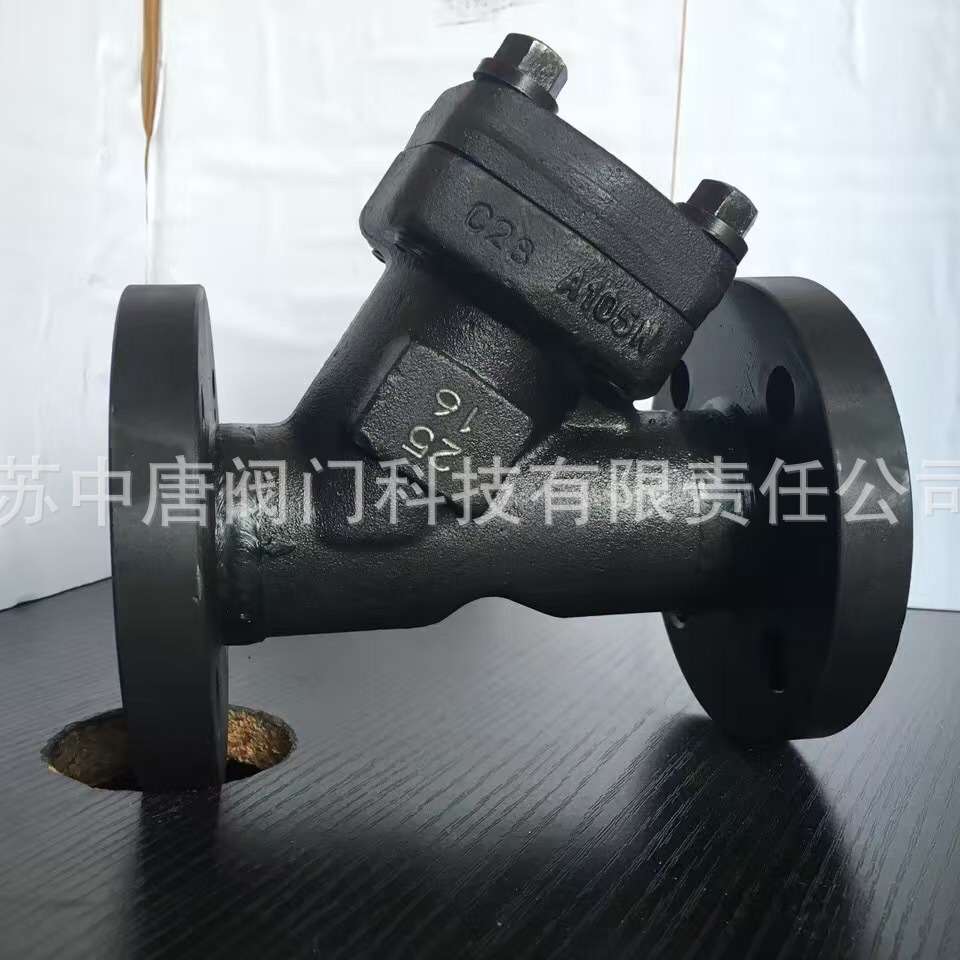 GL41H-16C/25C/40C/63C锻造F105法兰过滤器 锻不锈钢Y型过滤器