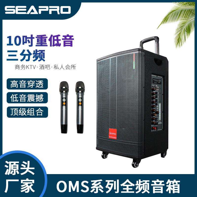 专业舞台演出音箱10吋重低音户外唱歌广场舞消原唱混响拉杆音响