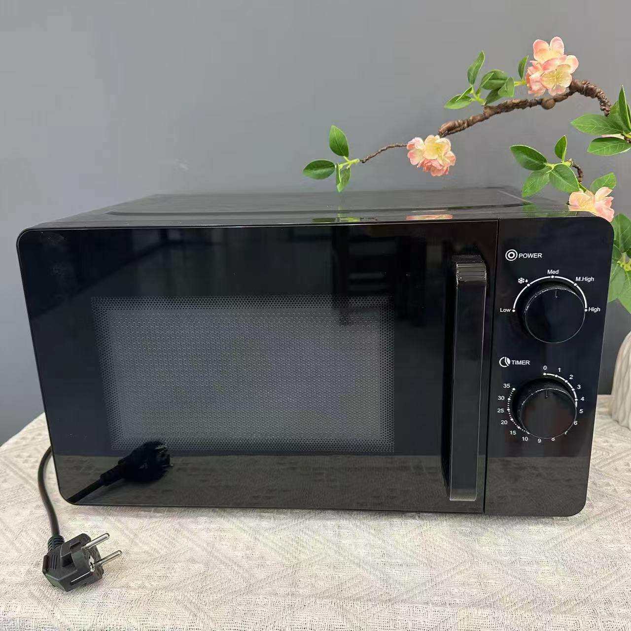英文微波炉现货光波烧烤一体家用电烤炉多功能定时微波炉110V