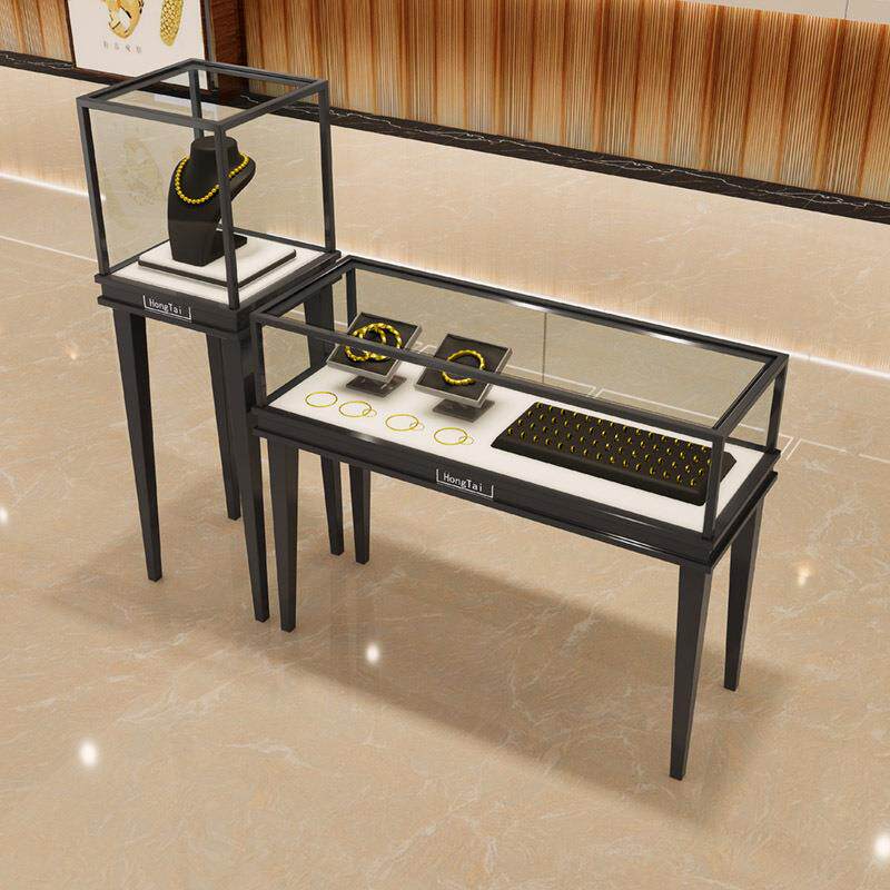 新款玻璃铁艺展柜规格多样商场家用展示柜简约风清晰产品展示柜