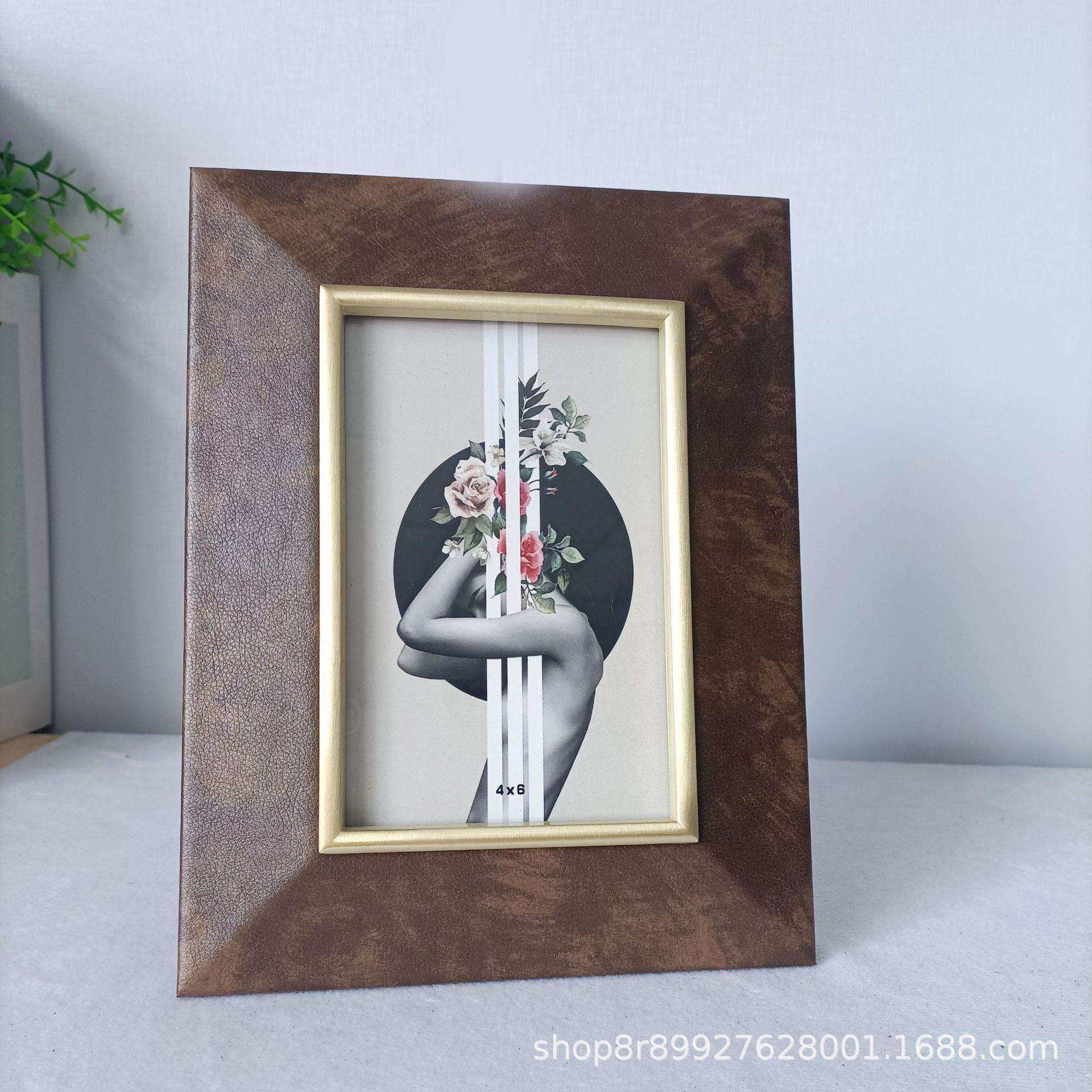 欧式时尚皮革相框，轻巧家庭装饰摆台相框,纺织面料/辅料/配套,纺织机械配件,淘宝优惠券,粉丝福利购,淘宝优惠卷