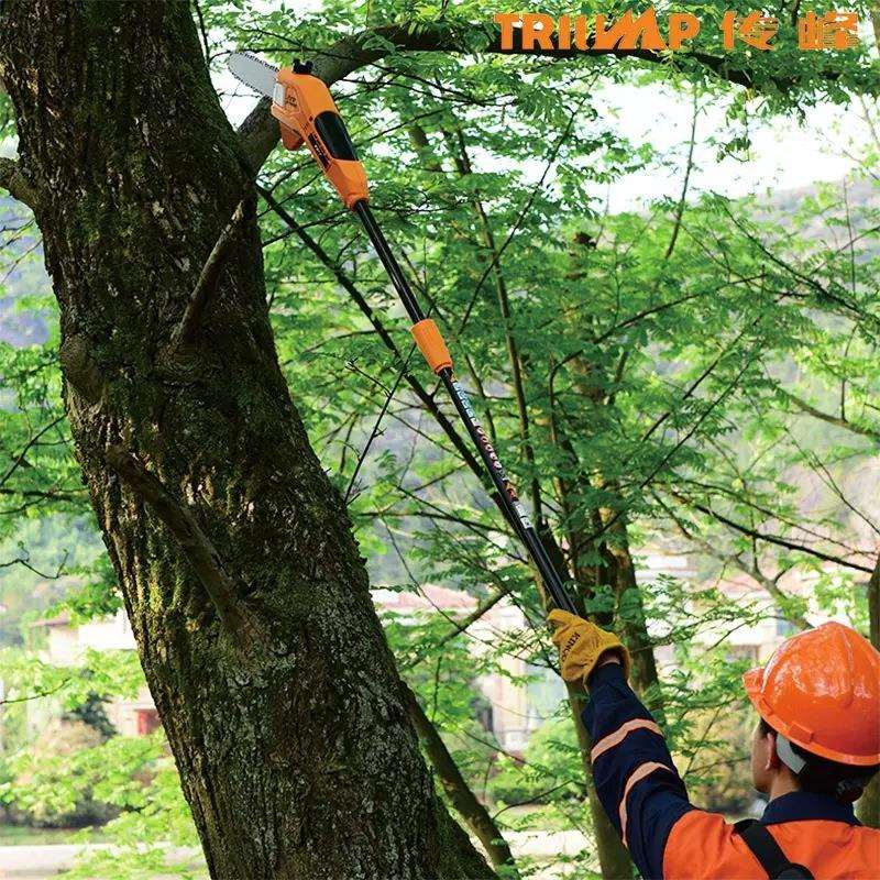 传峰58V电锯电动式高空锯摘果器锯枝修枝锯锯树充电式高枝锯