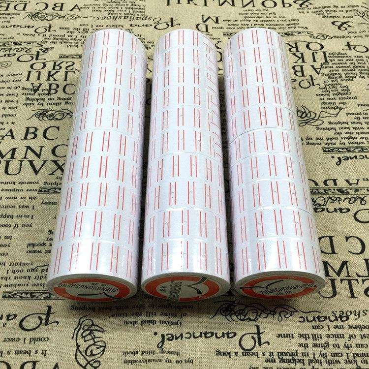 单排MX-5500标价纸打价纸彩色标签纸加厚标价打码纸10筒