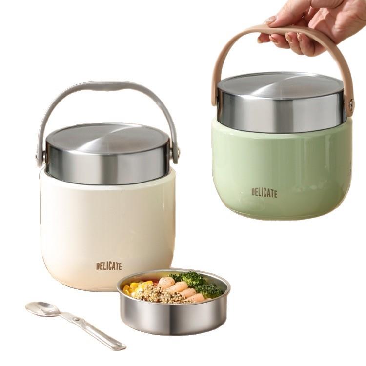 双层保温饭盒24小时超长提桶上班族带饭桶2025新款不锈钢装汤壶碗