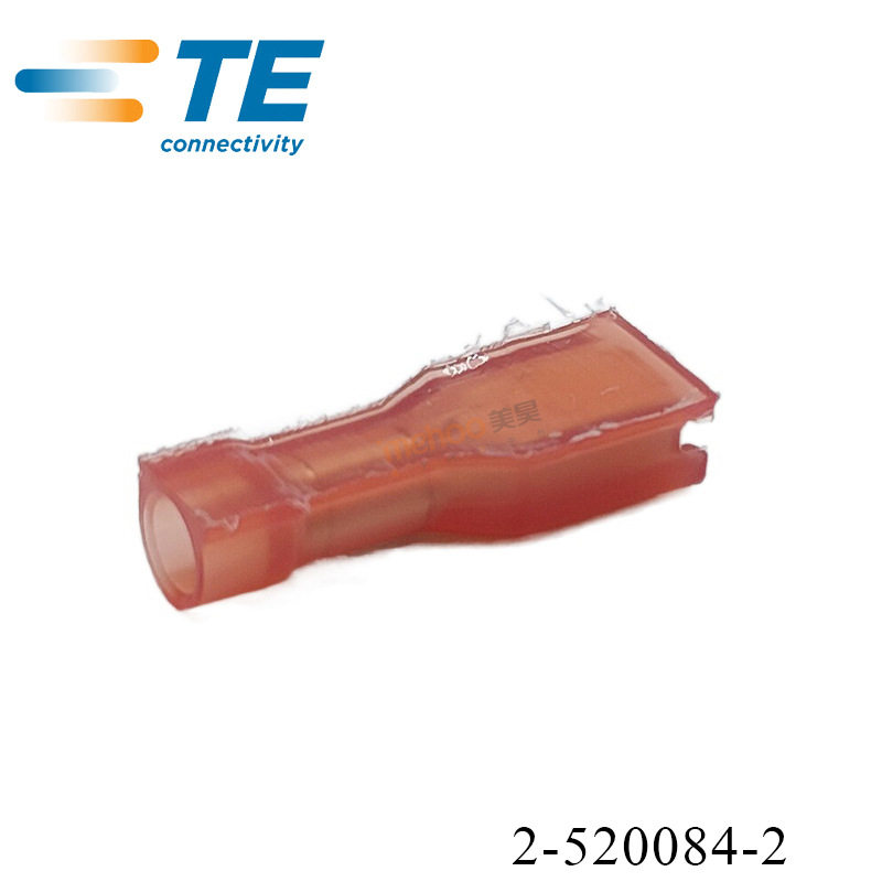 TE泰科连接器2-520084-2冷压端子红色 原厂连接器