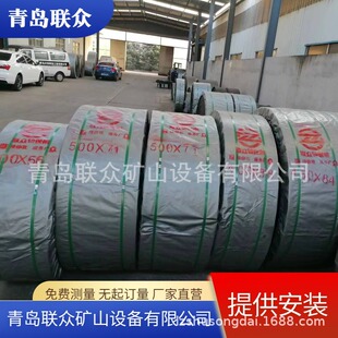 斗提机提升带 钢丝绳带芯打孔输送带 联众高耐磨耐高温输送带