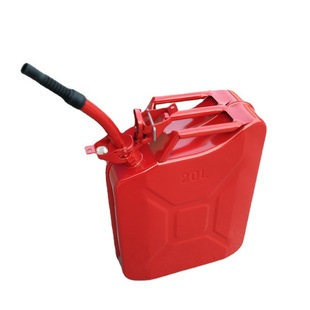 jerrycans 红色压盖加仑油桶 加厚金属油桶 汽油桶 20L美式