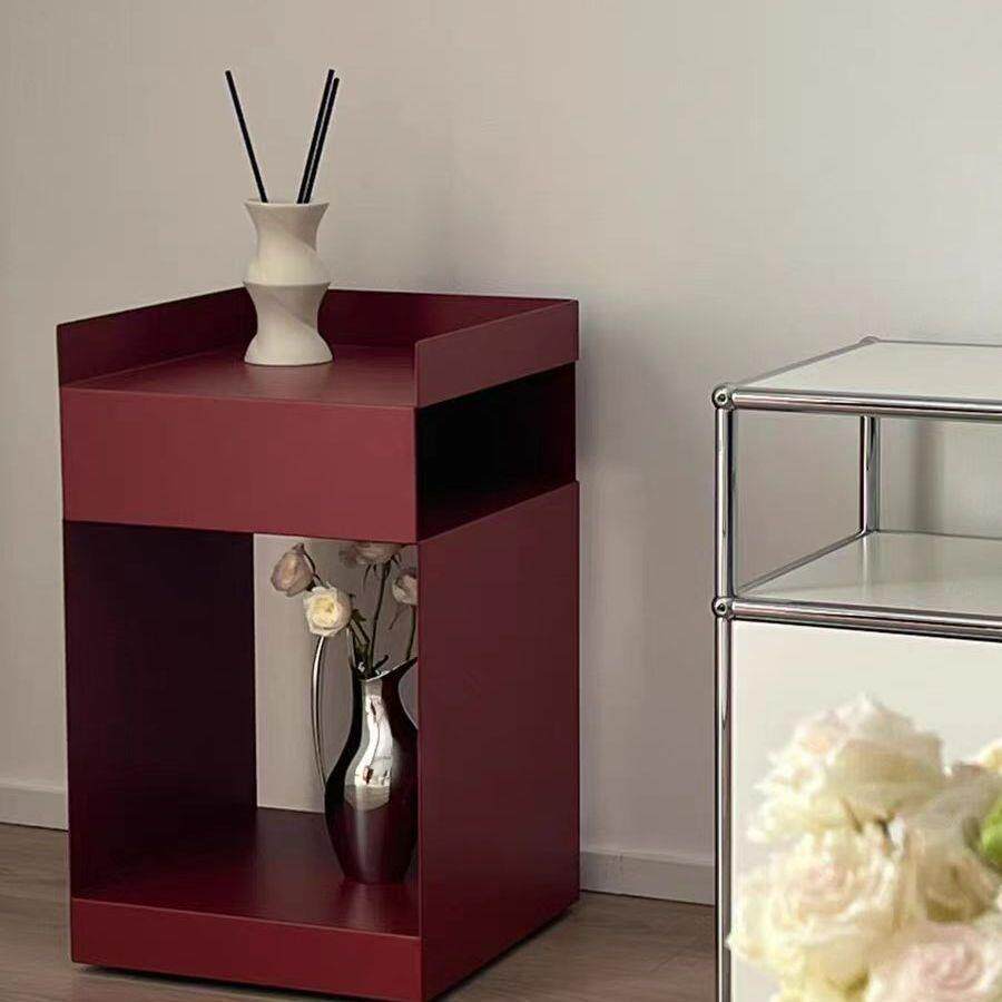 北欧沙发边几家用卧室网红床头柜可移动推车收纳边柜多功能储物柜