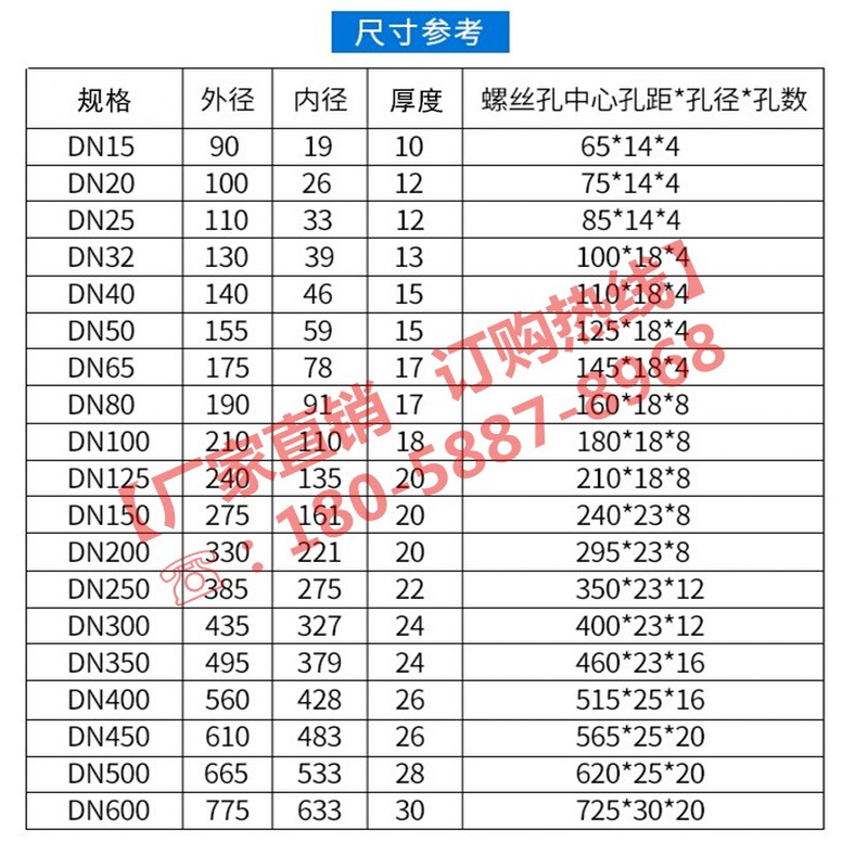 。304国标不锈钢平焊法兰盘锻打锻造RF法兰片PN10kg公斤HG5010-58