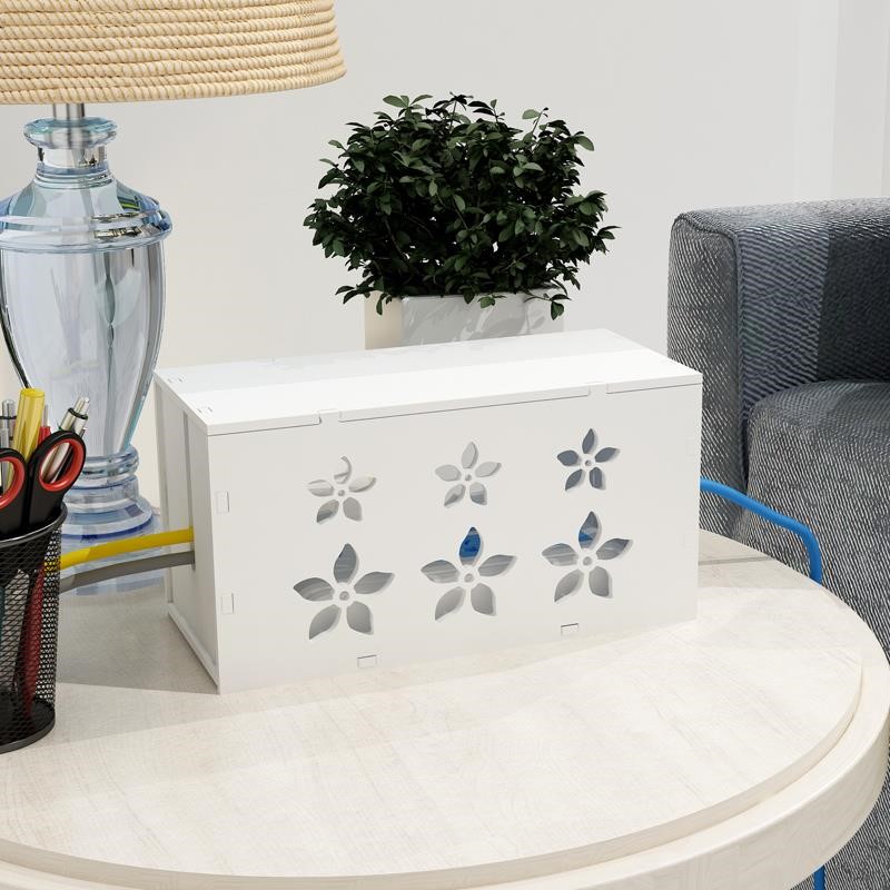 整理盒大容量充电超大放电线的收纳E盒装饰创意隐藏插板插座角落