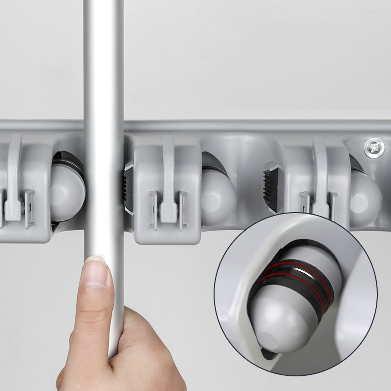 移动拖把架落地不锈钢置物v架放拖布晾晒架阳台清洁打扫工具收纳