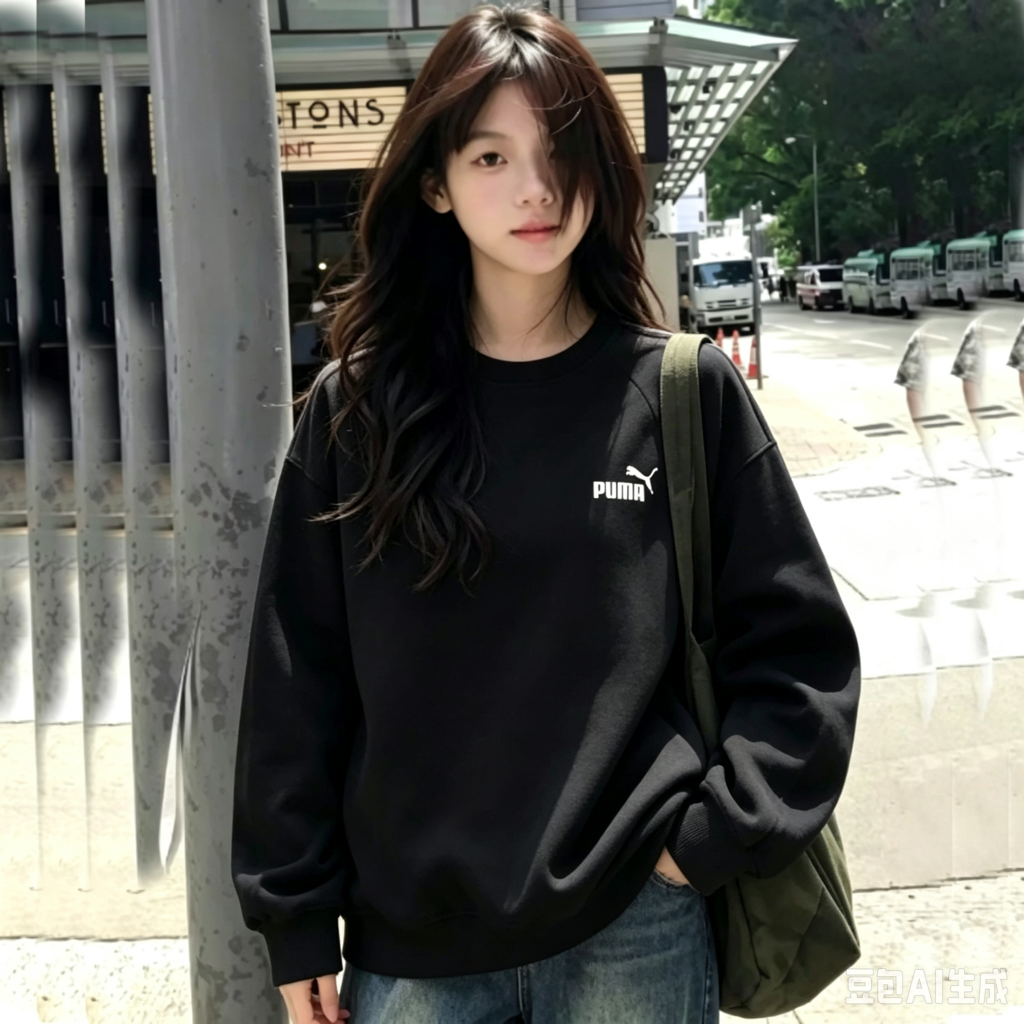 情侣装秋冬装卫衣D2026新款潮流收纳袋高级感春秋季男外套装女