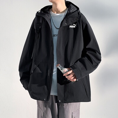 奥莱E冲锋夹克男三合一可拆卸外套秋季户外防风防水登山服上衣女