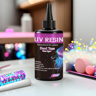 200g高透明UV滴胶耐黄不收缩DIY紫外线固化UV硬胶厂家直销手工