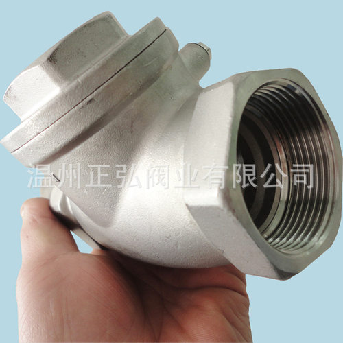 304不锈钢止回阀 2.5寸内螺纹旋起式止回阀H14W CF8M单向阀厂家