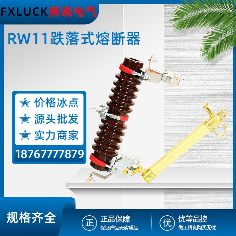 RW11-10/200A户外高压跌落式熔断器10KV保险丝座柱上RW10令克开关