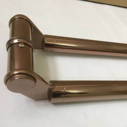 厂家批发刀头斜脚玫瑰金拉手酒店办公室玻璃门木门不锈钢拉手