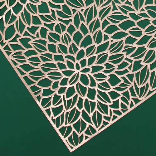 European placemat lotus table mat heat coaster board 餐垫欧