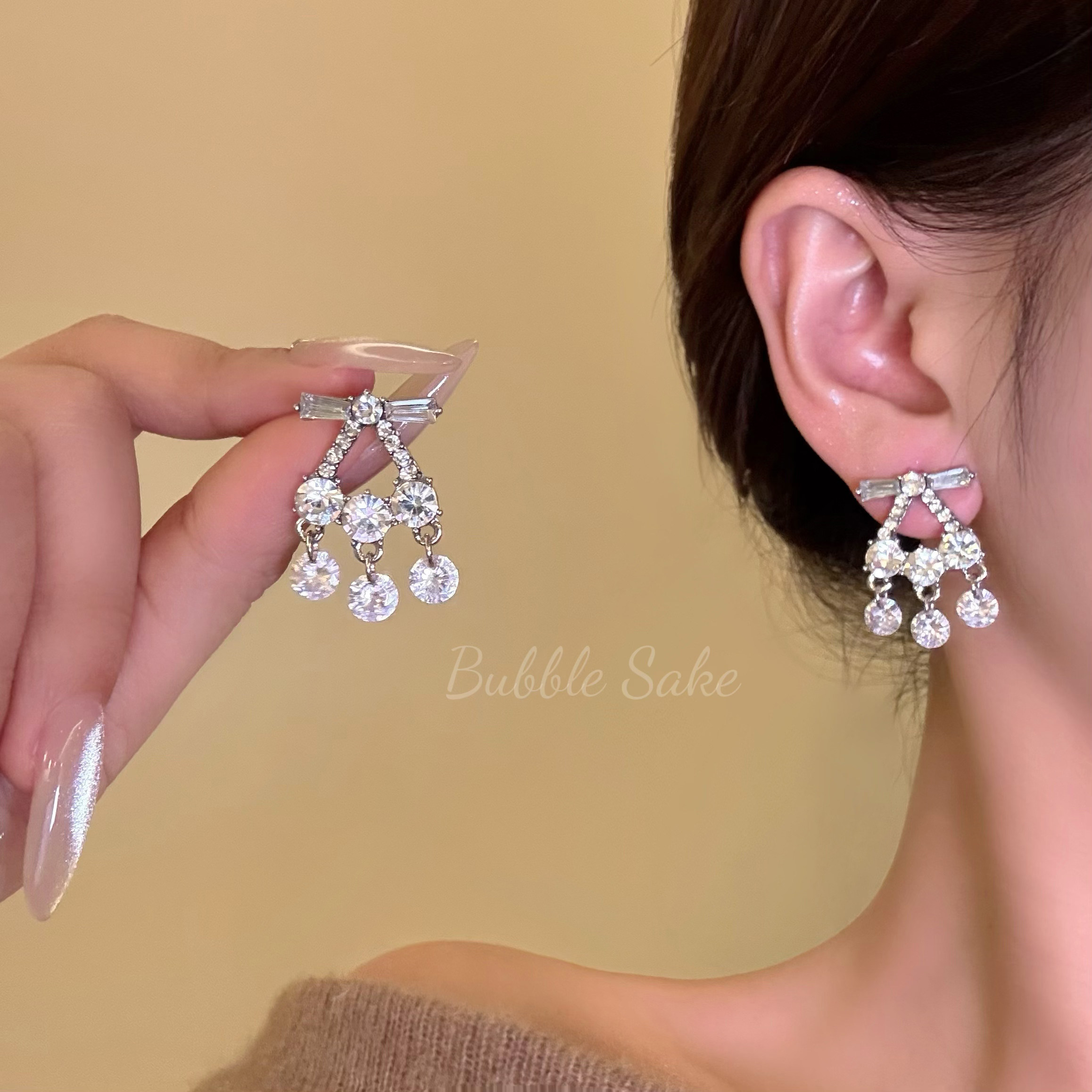 碎闪星河 重工微镶闪钻流苏耳环女轻奢高级感小众气质耳钉耳饰品,饰品/流行首饰/时尚饰品新,耳钉,淘宝优惠券,粉丝福利购,淘宝优惠卷