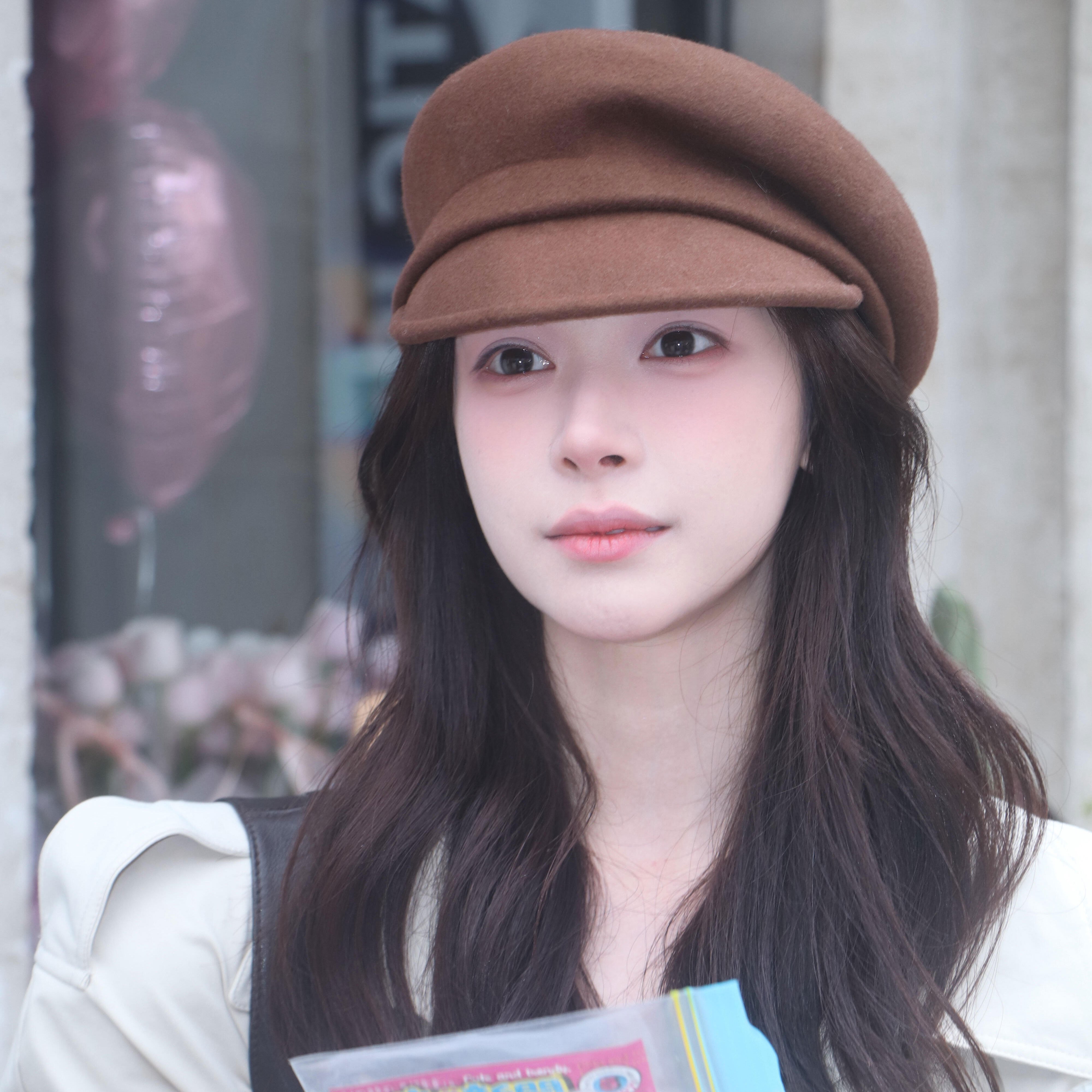 易梦玲同款复古羊毛贝雷