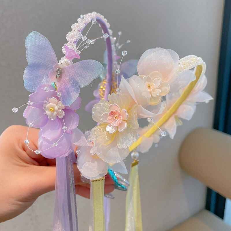 网红儿童公主发箍小女孩超仙发卡宝宝压发头箍不勒头女童头饰