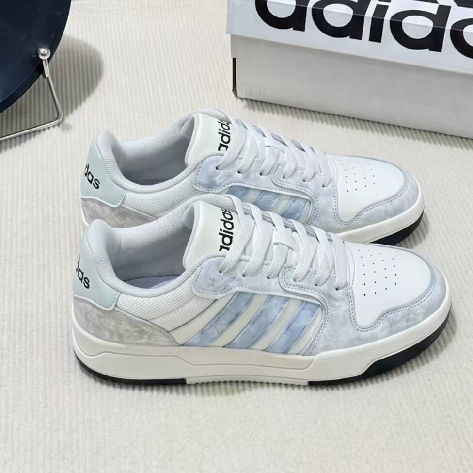 【定制球鞋】adidas neo Entrap冰澜逐光 青岚耐磨防滑 低帮 板鞋