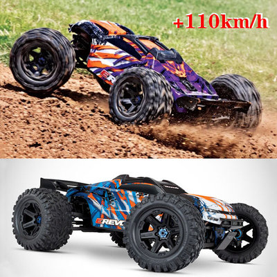 新款大E Traxxas 2.0 E-Revo VXL大脚越野无刷模型车86086-4包邮