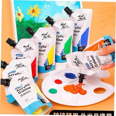 Acrylic paint set 48colours丙烯颜料补充袋装 art painting