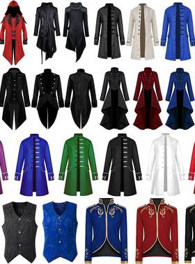 Halloween men's and women's mid-length swallowtail p