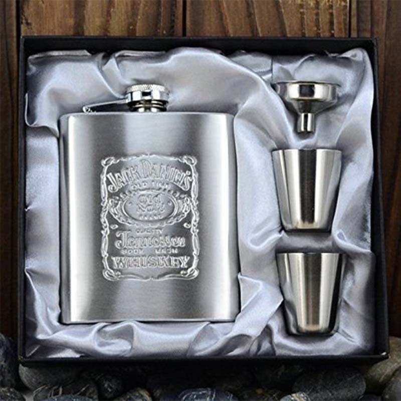 Stainless Steel  Wine Bottle Funnel Cups wine pot Gift Box