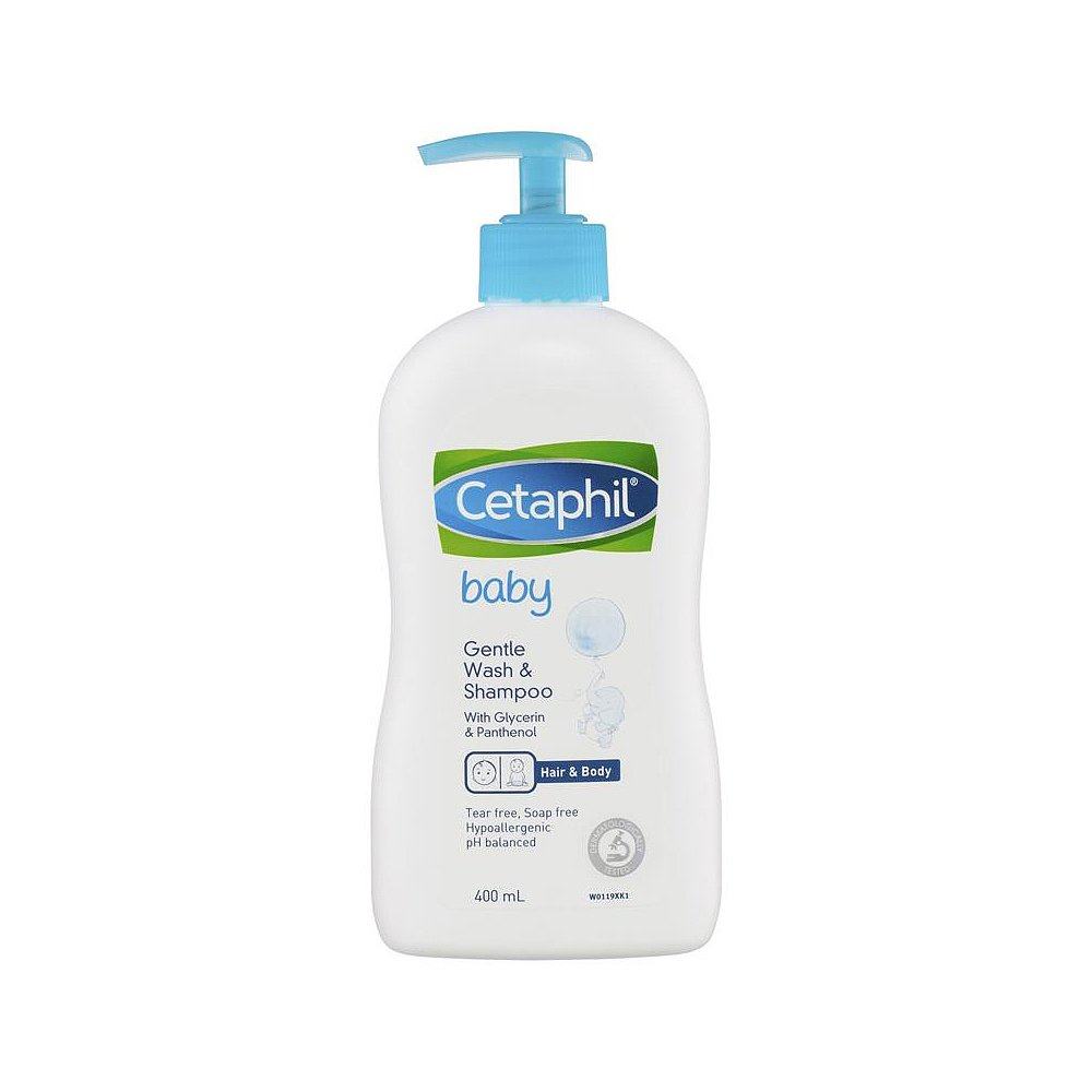 澳大利亚直邮Cetaphil丝塔芙婴幼儿二合一沐浴露洗发水澳洲400ml