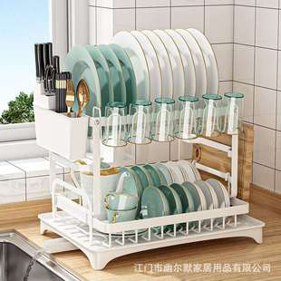 厨房碗碟置物架碗盘水杯收纳架沥水架家用多功能放碗架碗筷收纳架