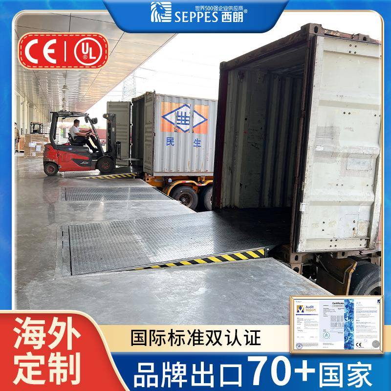 固定式登车桥物流配送中心月台载10吨液压卸货平台电动过渡调节板