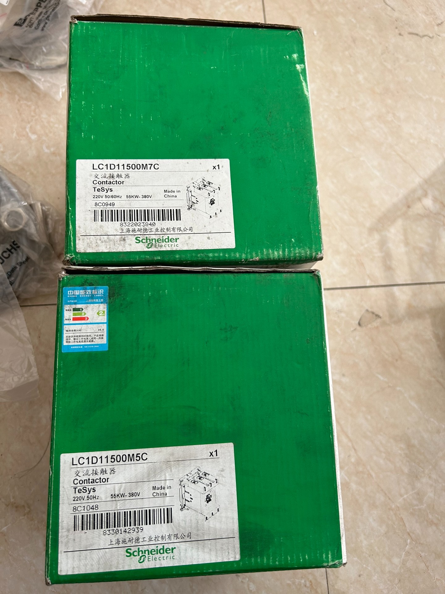 施耐德交流接触器LC1D115M7C 一个LC1D115M5