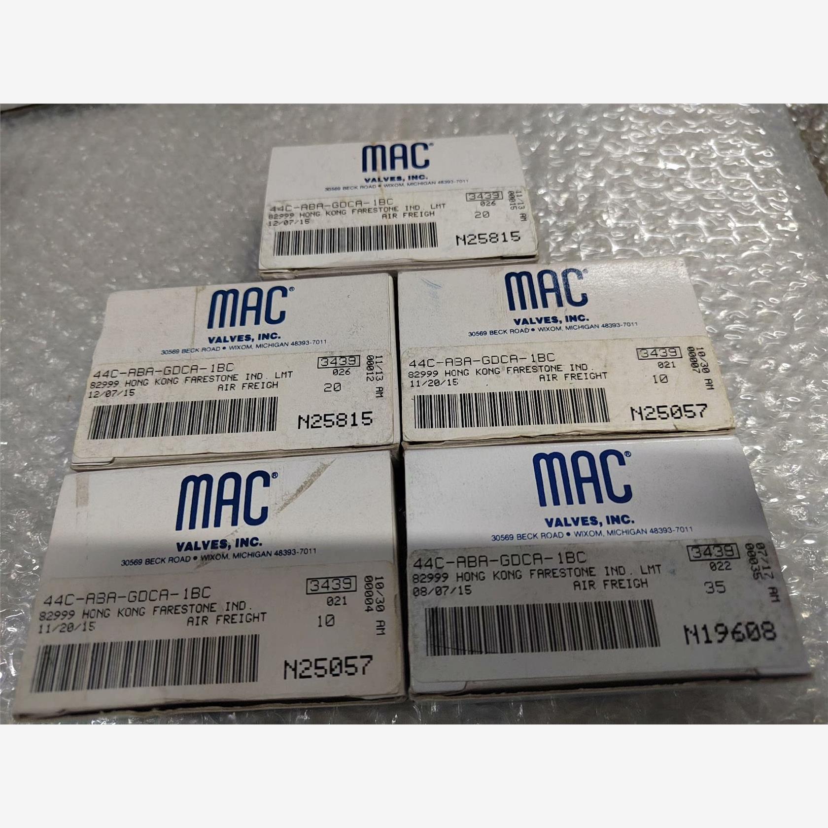 MAC电磁阀44C-ABA-GDCA-1BC 全新原装5个，议价