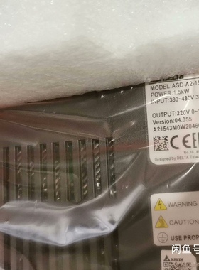 台达ASD-A2-1543-M，ECMA-K11315RS全