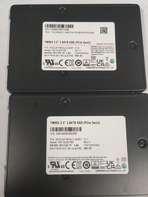 现货40个  Samsung 三星 PM983 U.2 Nv