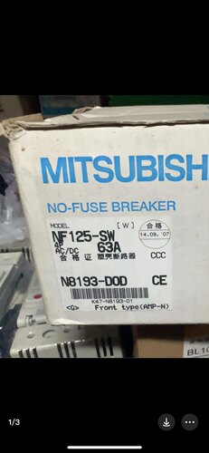 原装三菱断路器NF125-SW 4P63A议价
