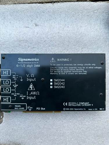 Signametrics PCI digit DMM SM2