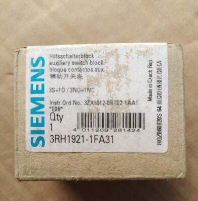 西门子3RH1921-1FA31辅助器