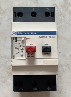 施耐德 马达断路器 GV3ME40/25-40A 九成新。只