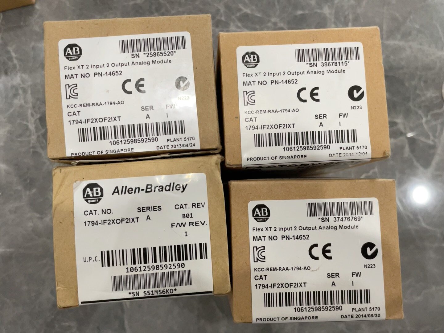 1794-IF2XOF2IXT。全新原装，有开封跟未开封 数