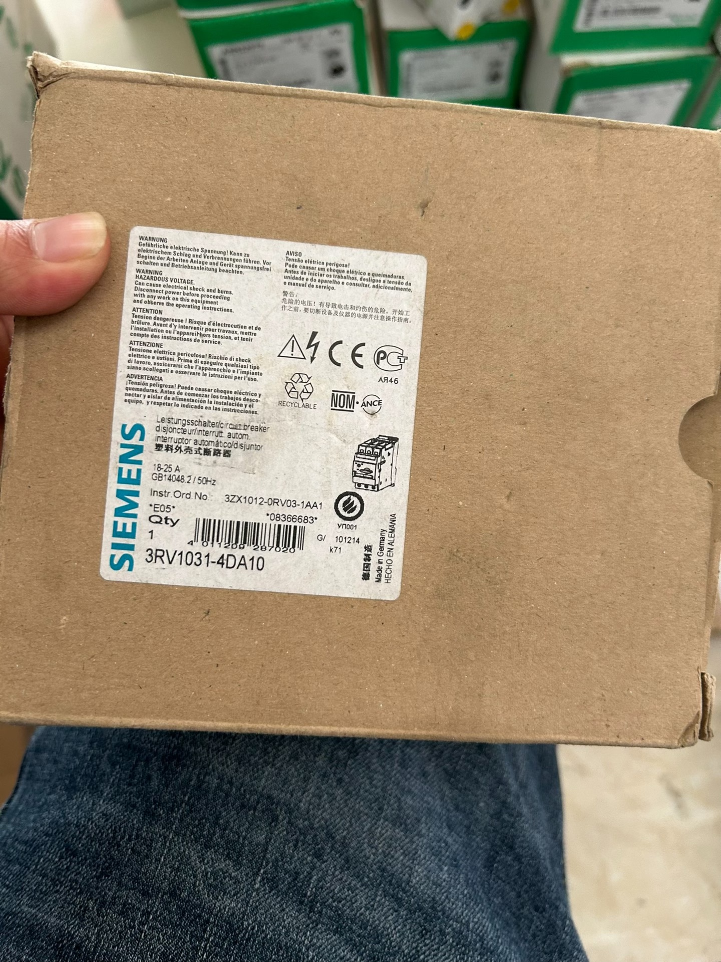 西门子断路器3RV1031-4DA10