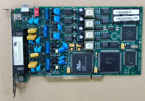议价！DIALOGIC4线模拟语音传真卡，D/4PCI 83-05