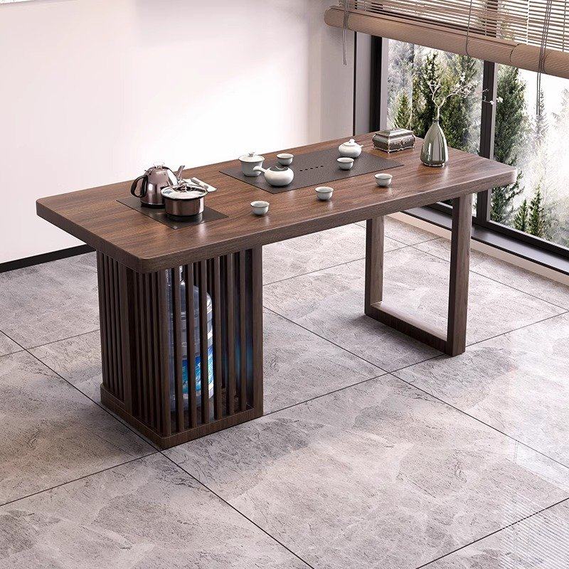 新中式家用会客大板茶台客厅禅意茶几桌原木桌面放电磁炉可泡茶桌,住宅家具,家用茶台/茶桌,淘宝优惠券,粉丝福利购,淘宝优惠卷