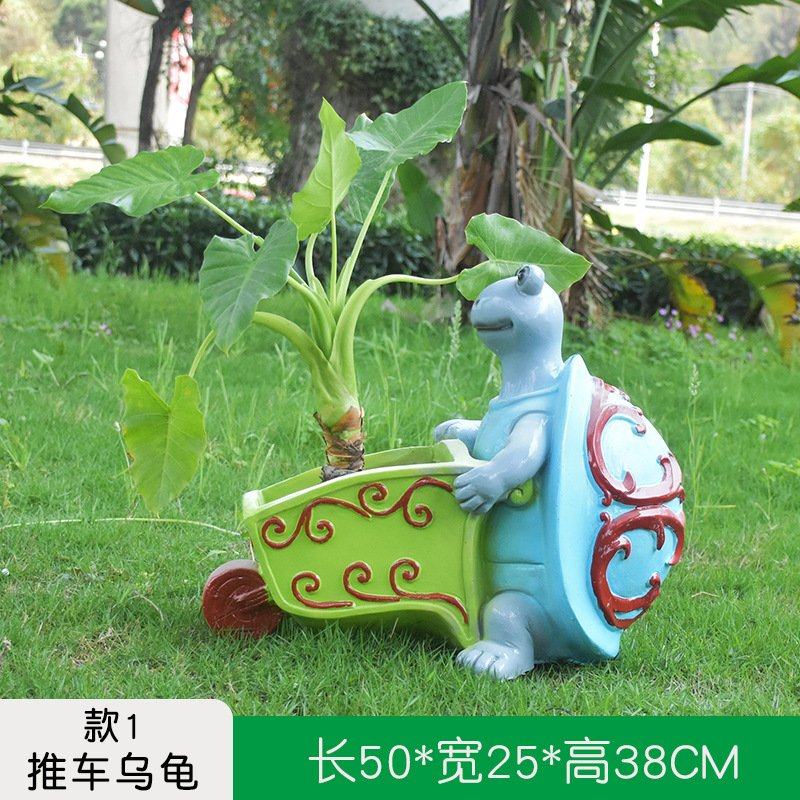 幼儿园林景观庭院动物玻璃钢雕塑户外卡通乌龟装饰花缸盆落地摆件,家居饰品,户外/庭院摆件,淘宝优惠券,粉丝福利购,淘宝优惠卷